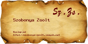 Szobonya Zsolt névjegykártya